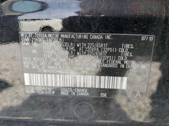 Photo 12 VIN: 2T3BK4DV3AW033295 - TOYOTA RAV4 