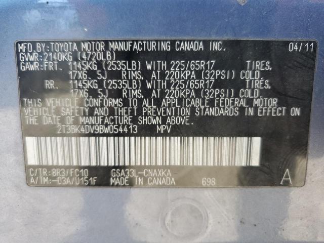 Photo 12 VIN: 2T3BK4DV9BW054413 - TOYOTA RAV4 