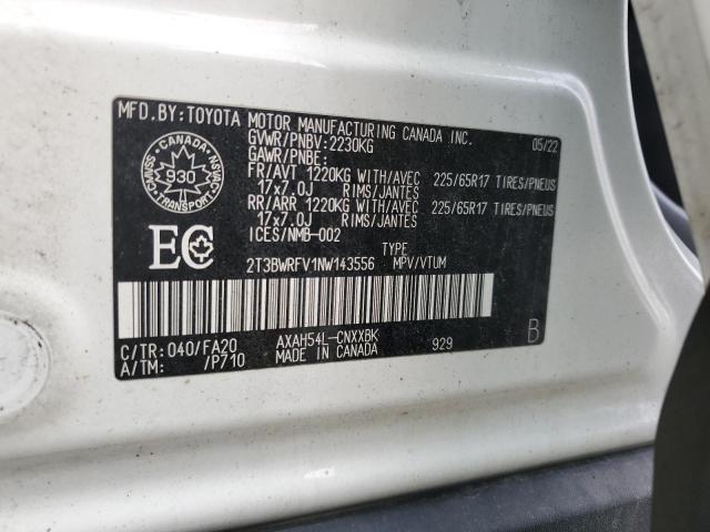 Photo 13 VIN: 2T3BWRFV1NW143556 - TOYOTA RAV4 LE 