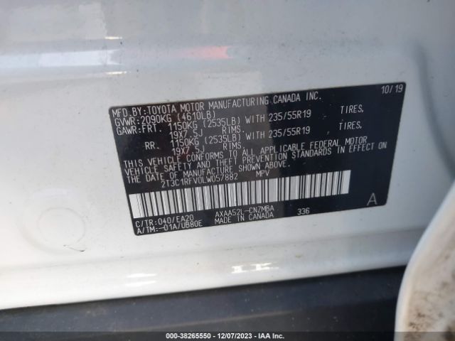 Photo 8 VIN: 2T3C1RFV0LW057882 - TOYOTA RAV4 