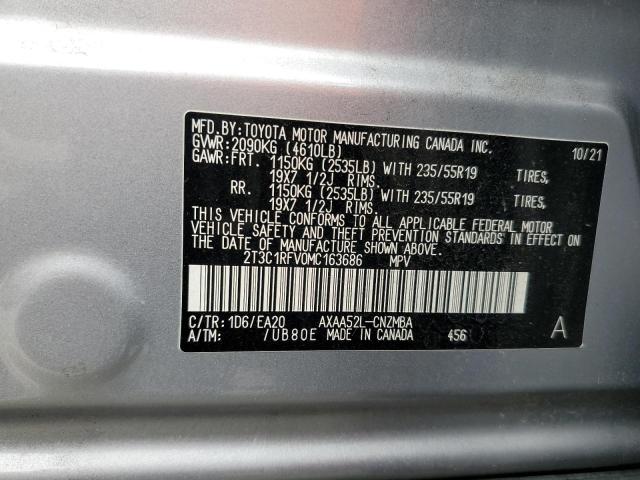 Photo 12 VIN: 2T3C1RFV0MC163686 - TOYOTA RAV4 XLE P 