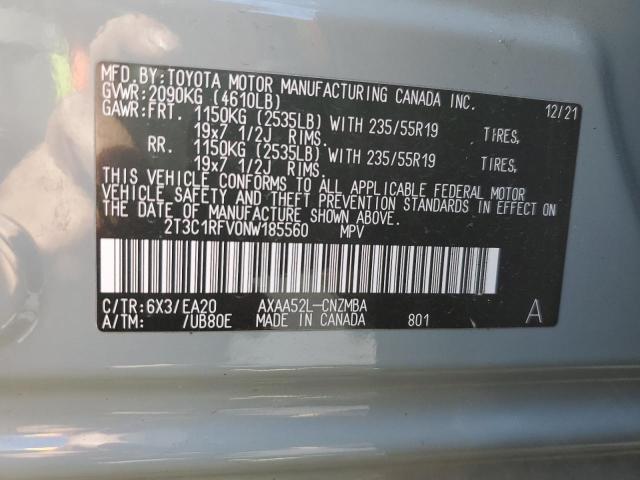 Photo 12 VIN: 2T3C1RFV0NW185560 - TOYOTA RAV4 