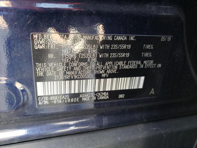 Photo 11 VIN: 2T3C1RFV1KC005905 - TOYOTA RAV4 