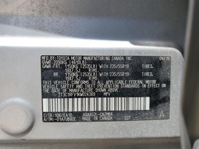 Photo 12 VIN: 2T3C1RFV1KW024369 - TOYOTA RAV4 XLE P 