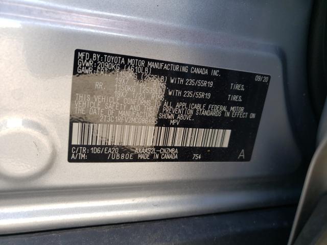 Photo 9 VIN: 2T3C1RFV2MC086495 - TOYOTA RAV4 XLE P 