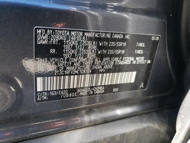 Photo 12 VIN: 2T3C1RFV2MC108124 - TOYOTA RAV4 