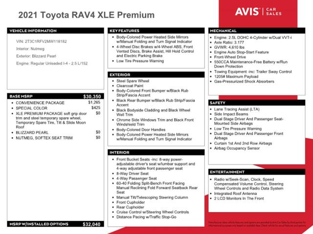 Photo 12 VIN: 2T3C1RFV2MW118182 - TOYOTA RAV4 XLE P 