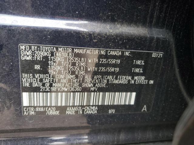 Photo 13 VIN: 2T3C1RFV2MW136360 - TOYOTA RAV4 XLE P 