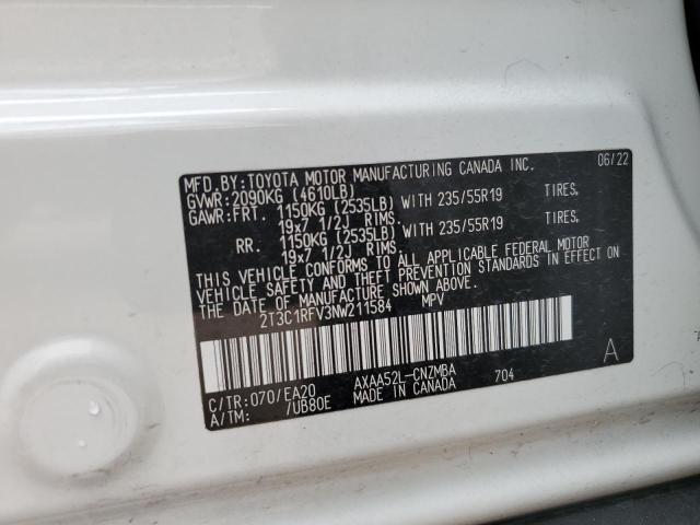 Photo 12 VIN: 2T3C1RFV3NW211584 - TOYOTA RAV4 XLE P 