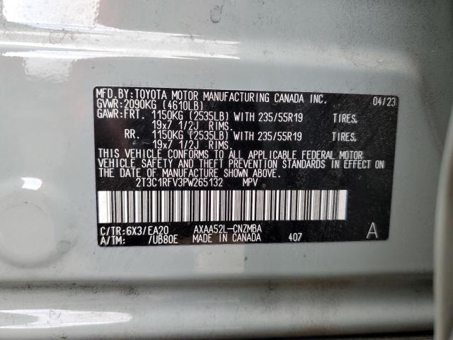 Photo 12 VIN: 2T3C1RFV3PW265132 - TOYOTA RAV4 XLE P 