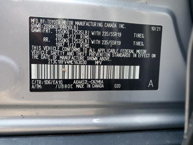 Photo 13 VIN: 2T3C1RFV4MC163030 - TOYOTA RAV4 XLE P 