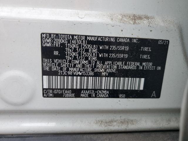 Photo 12 VIN: 2T3C1RFV6MW153386 - TOYOTA RAV4 XLE P 