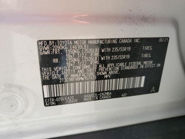 Photo 12 VIN: 2T3C1RFV6MW157423 - TOYOTA RAV4 XLE P 