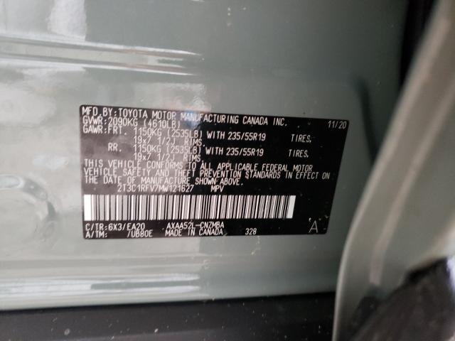 Photo 9 VIN: 2T3C1RFV7MW121627 - TOYOTA RAV4 XLE P 