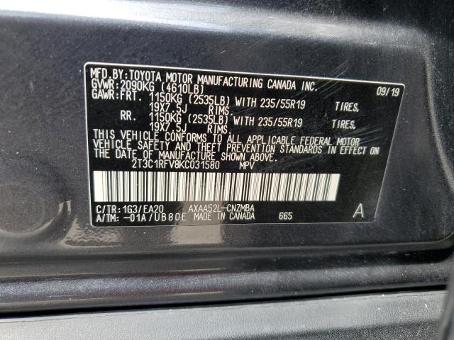 Photo 12 VIN: 2T3C1RFV8KC031580 - TOYOTA RAV4 