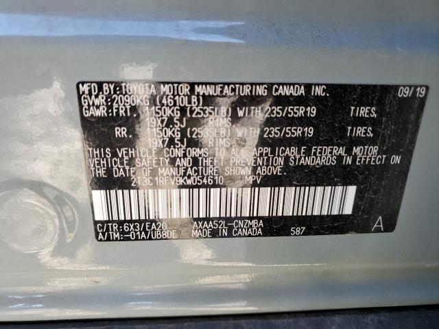 Photo 9 VIN: 2T3C1RFV9KW054610 - TOYOTA RAV4 XLE P 