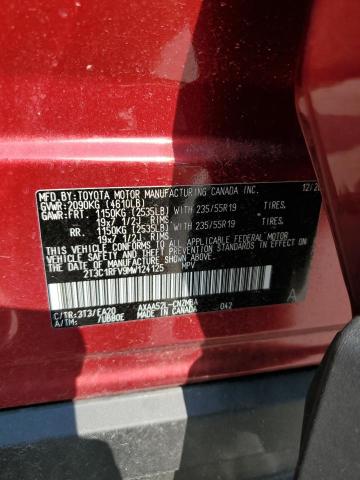 Photo 9 VIN: 2T3C1RFV9MW124125 - TOYOTA RAV4 XLE P 