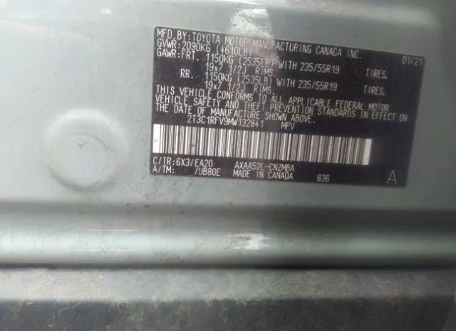 Photo 8 VIN: 2T3C1RFV9MW132841 - TOYOTA RAV4 