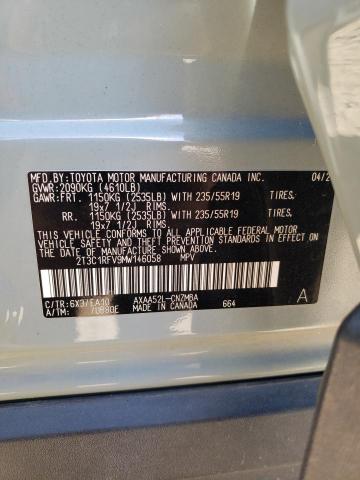 Photo 13 VIN: 2T3C1RFV9MW146058 - TOYOTA RAV4 XLE P 