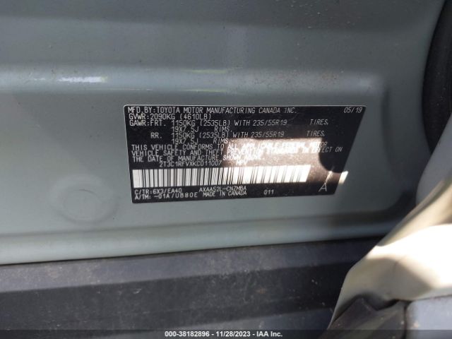 Photo 8 VIN: 2T3C1RFVXKC011007 - TOYOTA RAV4 