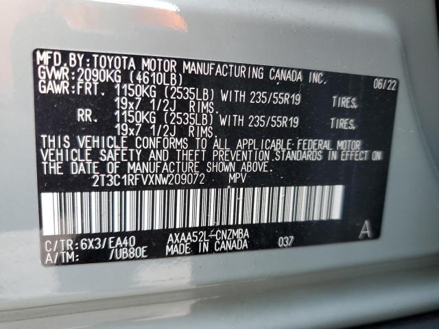 Photo 13 VIN: 2T3C1RFVXNW209072 - TOYOTA RAV4 XLE P 