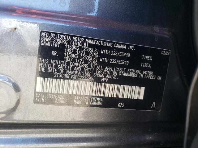 Photo 12 VIN: 2T3C1RFVXPC223395 - TOYOTA RAV4 XLE P 