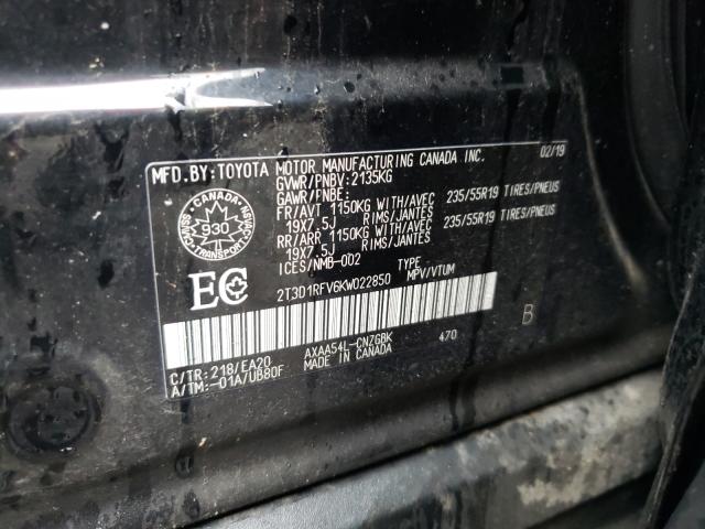 Photo 9 VIN: 2T3D1RFV6KW022850 - TOYOTA RAV4 LIMIT 