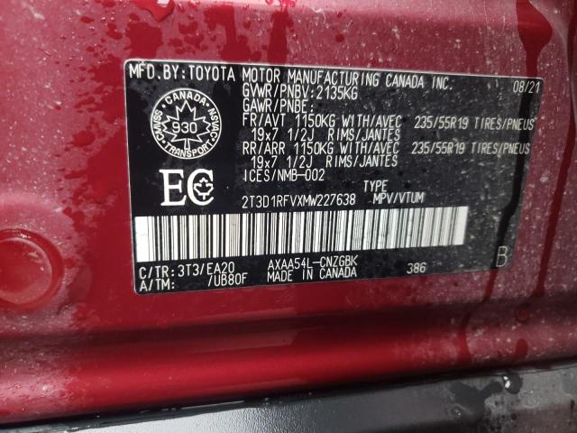 Photo 13 VIN: 2T3D1RFVXMW227638 - TOYOTA RAV4 LIMIT 