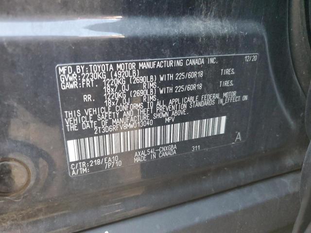 Photo 13 VIN: 2T3D6RFV8MW013040 - TOYOTA RAV4 LIMIT 