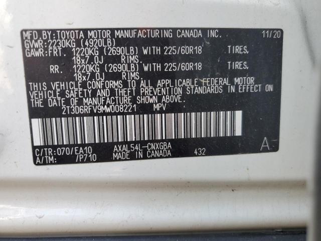 Photo 12 VIN: 2T3D6RFV9MW008221 - TOYOTA RAV4 LIMIT 