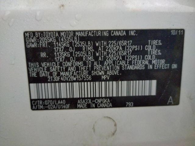 Photo 9 VIN: 2T3DF4DV2BW157556 - TOYOTA RAV4 LIMIT 