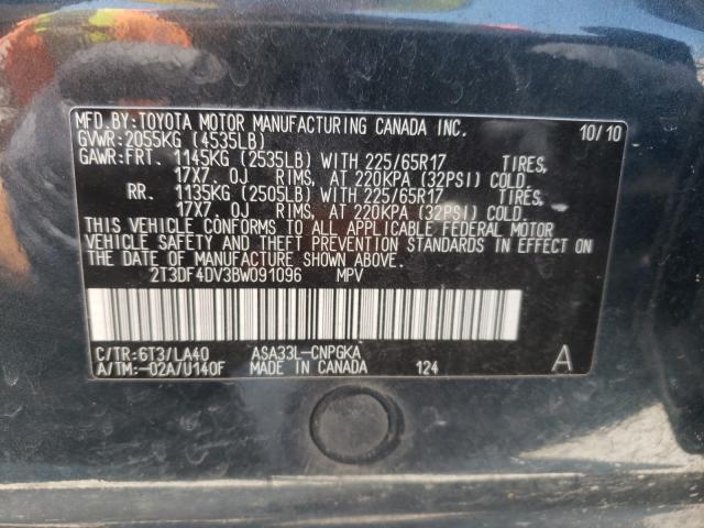 Photo 9 VIN: 2T3DF4DV3BW091096 - TOYOTA RAV4 LIMIT 