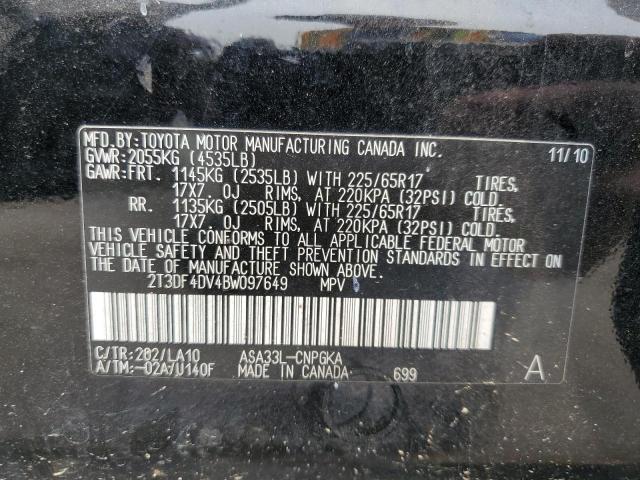 Photo 11 VIN: 2T3DF4DV4BW097649 - TOYOTA RAV4 LIMIT 