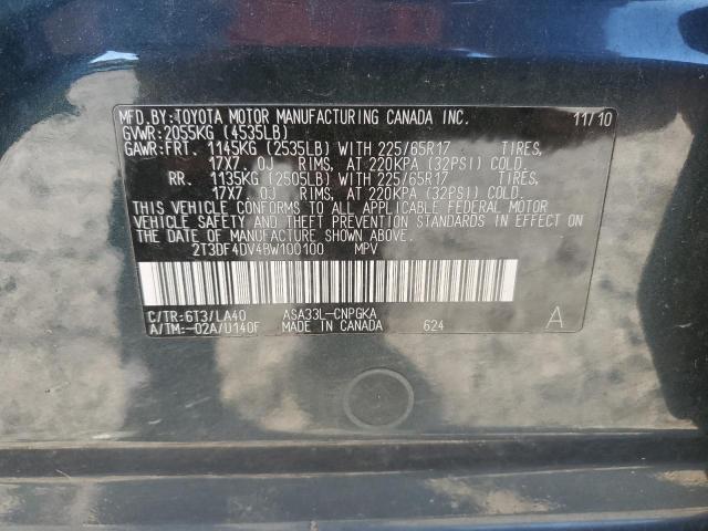 Photo 12 VIN: 2T3DF4DV4BW100100 - TOYOTA RAV4 LIMIT 