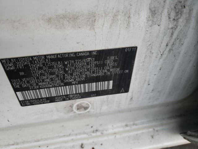 Photo 9 VIN: 2T3DF4DV4BW116796 - TOYOTA RAV4 LIMIT 