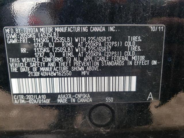 Photo 9 VIN: 2T3DF4DV4BW162550 - TOYOTA RAV4 LIMIT 