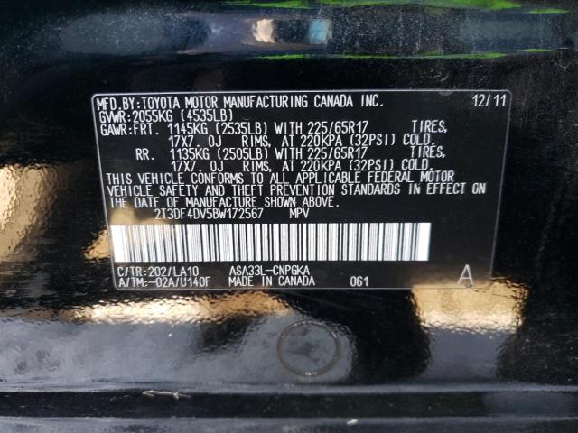 Photo 9 VIN: 2T3DF4DV5BW172567 - TOYOTA RAV4 LIMIT 