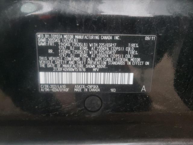 Photo 9 VIN: 2T3DF4DV8BW151616 - TOYOTA RAV4 LIMIT 