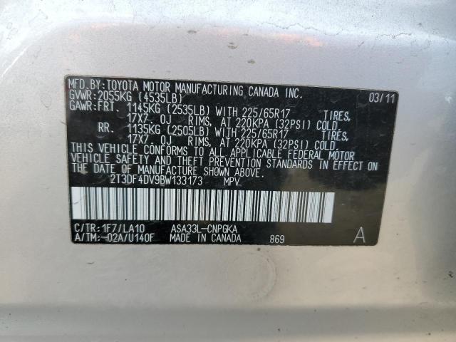 Photo 9 VIN: 2T3DF4DV9BW133173 - TOYOTA RAV4 LIMIT 