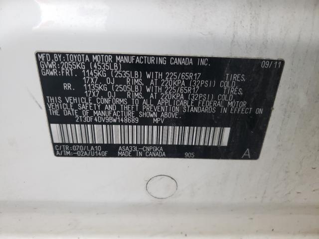 Photo 9 VIN: 2T3DF4DV9BW148689 - TOYOTA RAV4 LIMIT 