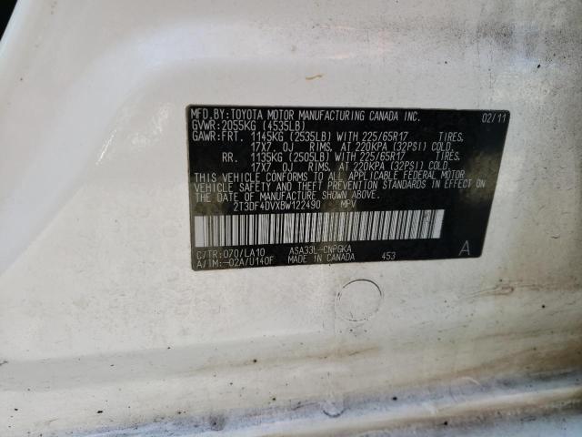 Photo 12 VIN: 2T3DF4DVXBW122490 - TOYOTA RAV4 