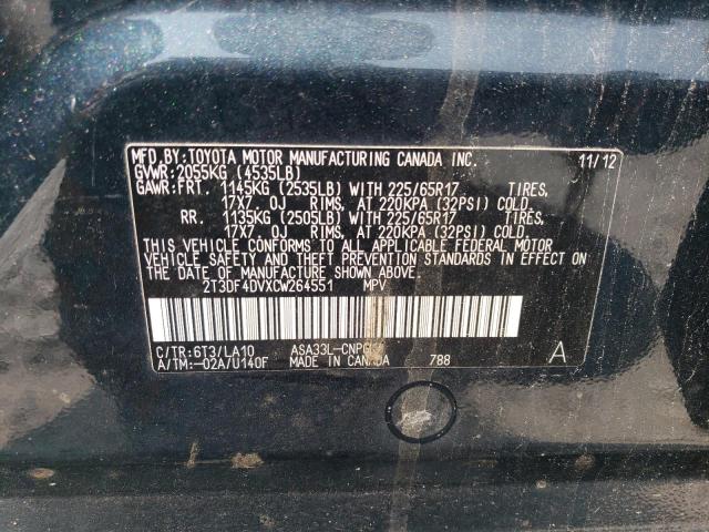 Photo 12 VIN: 2T3DF4DVXCW264551 - TOYOTA RAV4 LIMIT 