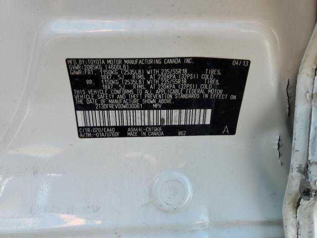 Photo 12 VIN: 2T3DFREV0DW030061 - TOYOTA RAV4 