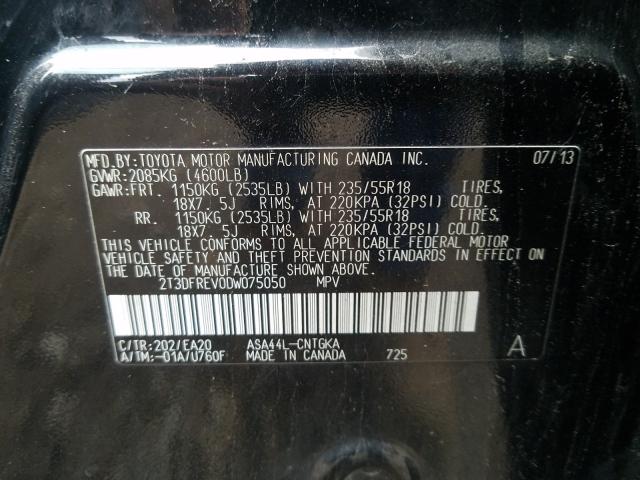 Photo 9 VIN: 2T3DFREV0DW075050 - TOYOTA RAV4 LIMIT 