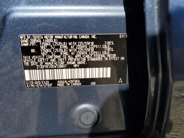 Photo 12 VIN: 2T3DFREV0EW139847 - TOYOTA RAV4 LIMIT 