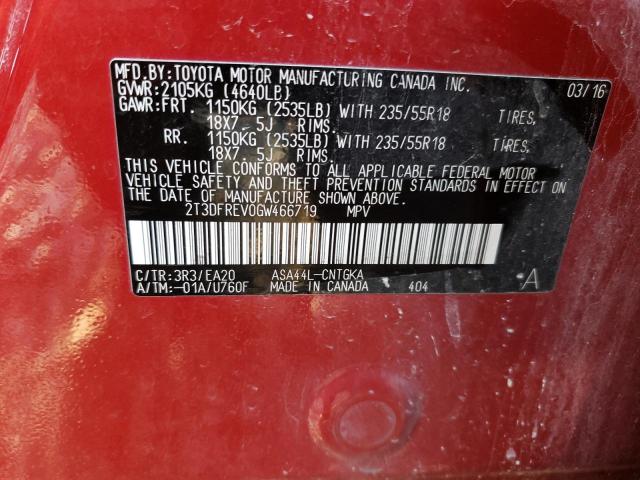 Photo 13 VIN: 2T3DFREV0GW466719 - TOYOTA RAV4 LIMIT 