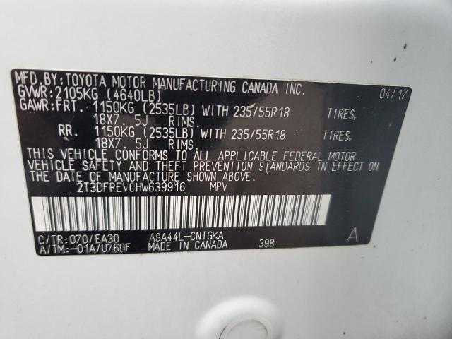 Photo 12 VIN: 2T3DFREV0HW639916 - TOYOTA RAV4 