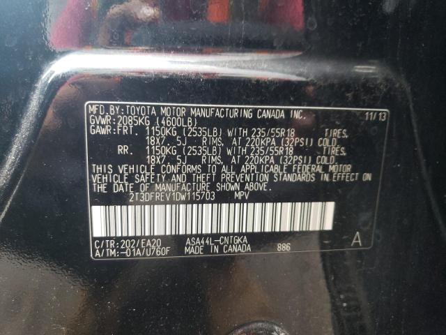 Photo 13 VIN: 2T3DFREV1DW115703 - TOYOTA RAV4 LIMIT 