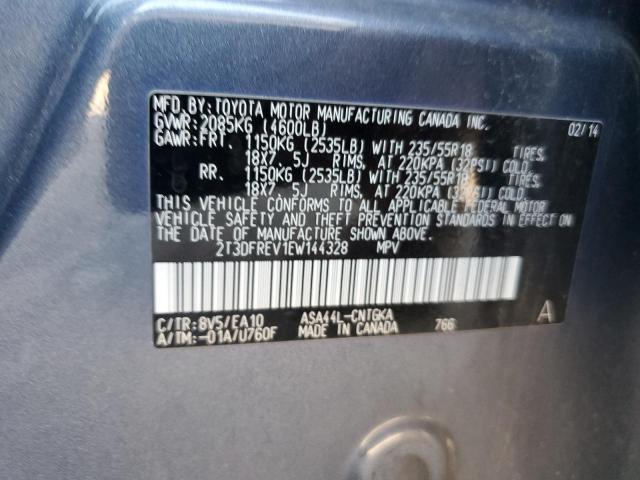 Photo 12 VIN: 2T3DFREV1EW144328 - TOYOTA RAV4 LIMIT 