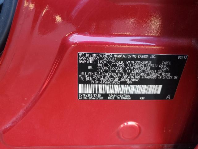 Photo 11 VIN: 2T3DFREV2DW056032 - TOYOTA RAV4 LIMIT 